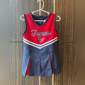 NFL Team Apparel Houston Texans cheerleader dress with matching bloomers 2T